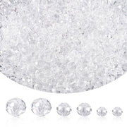 Glasseccentricità 1060 Stuks - Glasseccentricità a Facce 4/6/8 mm - Creazione di Gioielli - Collane/Bracciali - Decorazione - Utilizzo Versatile