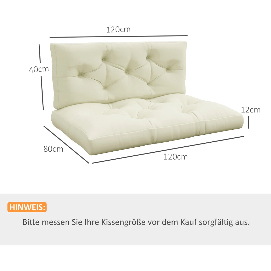 Cuscino per Divano ¨C Minimal ¨C 120x80x12 cm Cremewei?