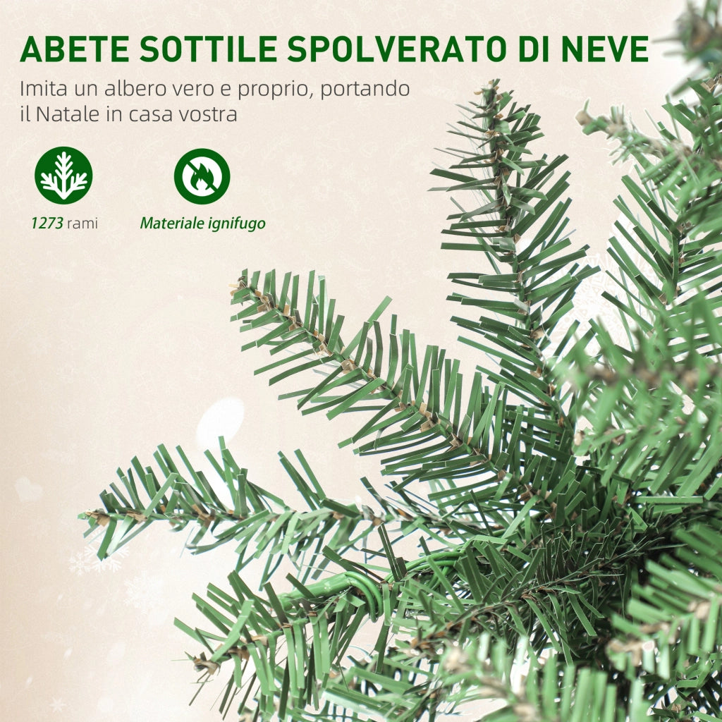 Albero di Natale Illuminato ¨C zephmum ¨C 210 cm con 350 Luci Bianche e Colorate