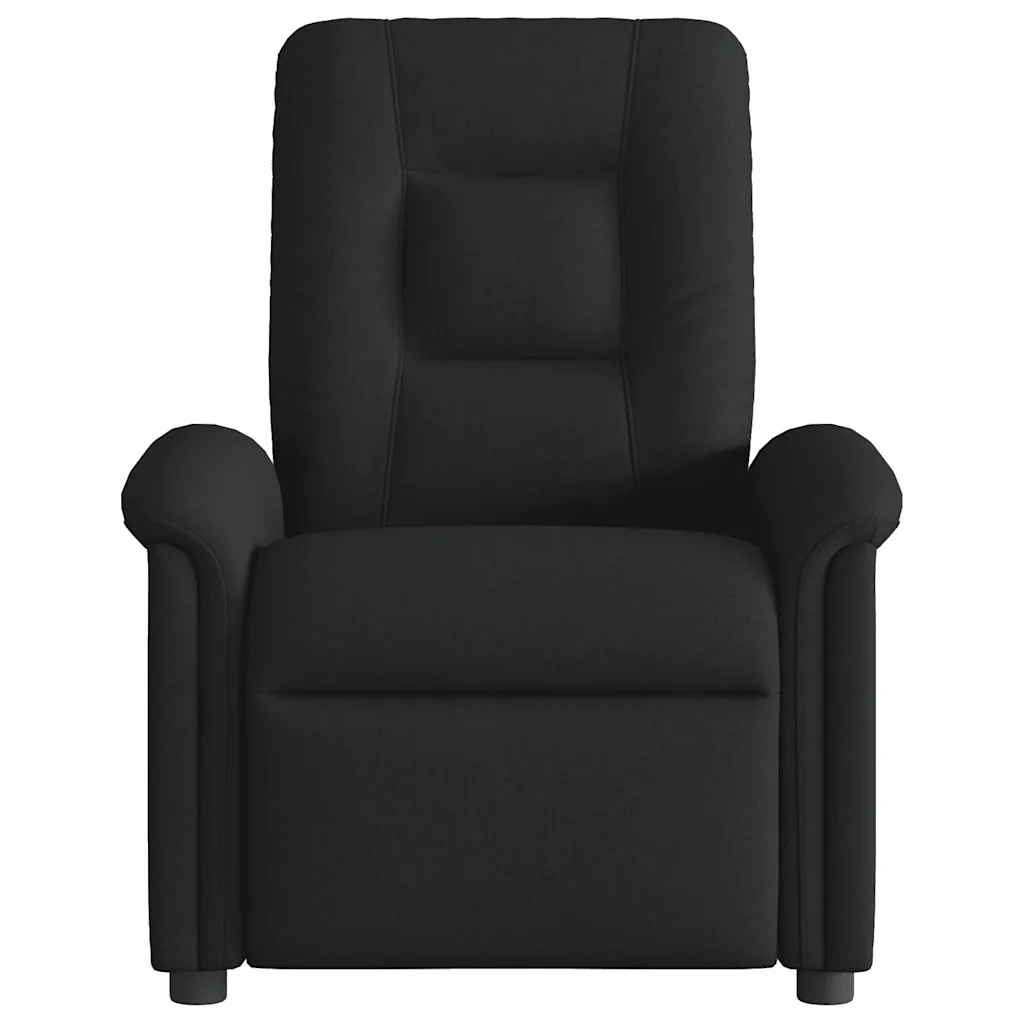 Poltrona Reclinabile in Tessuto Nero 4015618