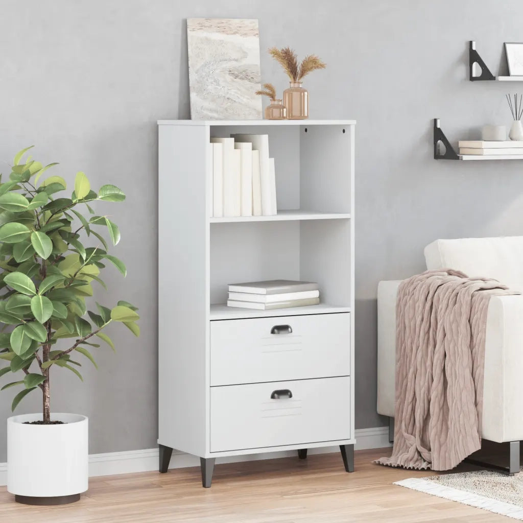 Libreria VIKEN Bianca 60x35x123 cm in Legno Multistrato 374947