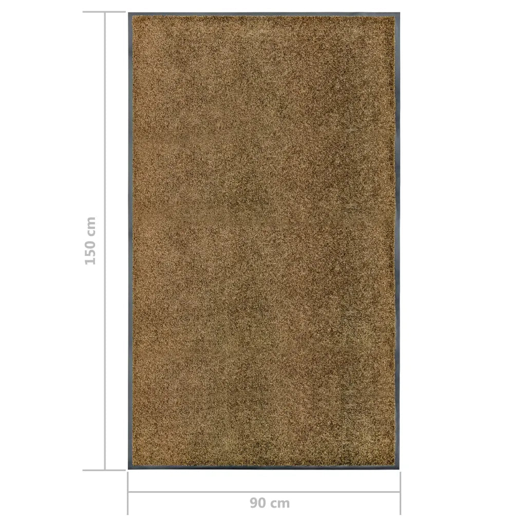 Zerbino | Tappetino Lavabile Marrone 90x150 cm