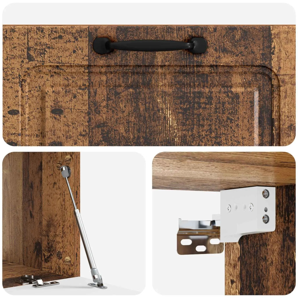Mobile TV da Muro | Armadietto TV | Mobile Porta TV Legno antico 78,5 x 41 x 30 cm