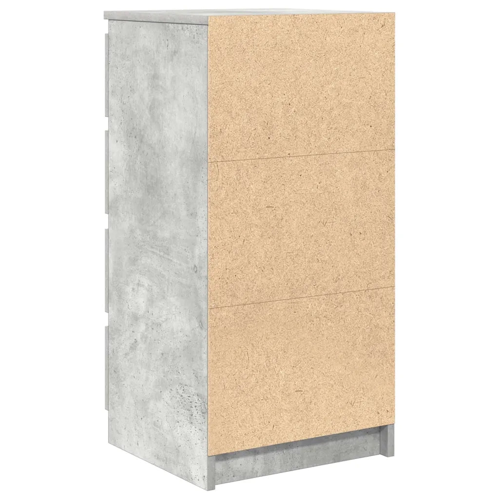 Credenza | Madia | Buffet da pranzo | Armadio da pranzo Grigio Cemento 37,5x35x76 cm in Legno Multistrato