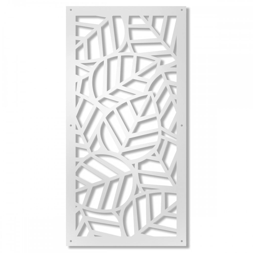TROPICA - Pannello traforato in PVC Colore: bianco, Misura: 73x148 cm
