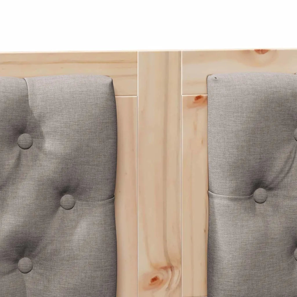 Testiera | Testata Altro Marrone e taupe 140 cm Legno di pino massello