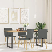 Sedie da Pranzo 4 pz | Sedie da cucina Grigio Scuro in Tessuto