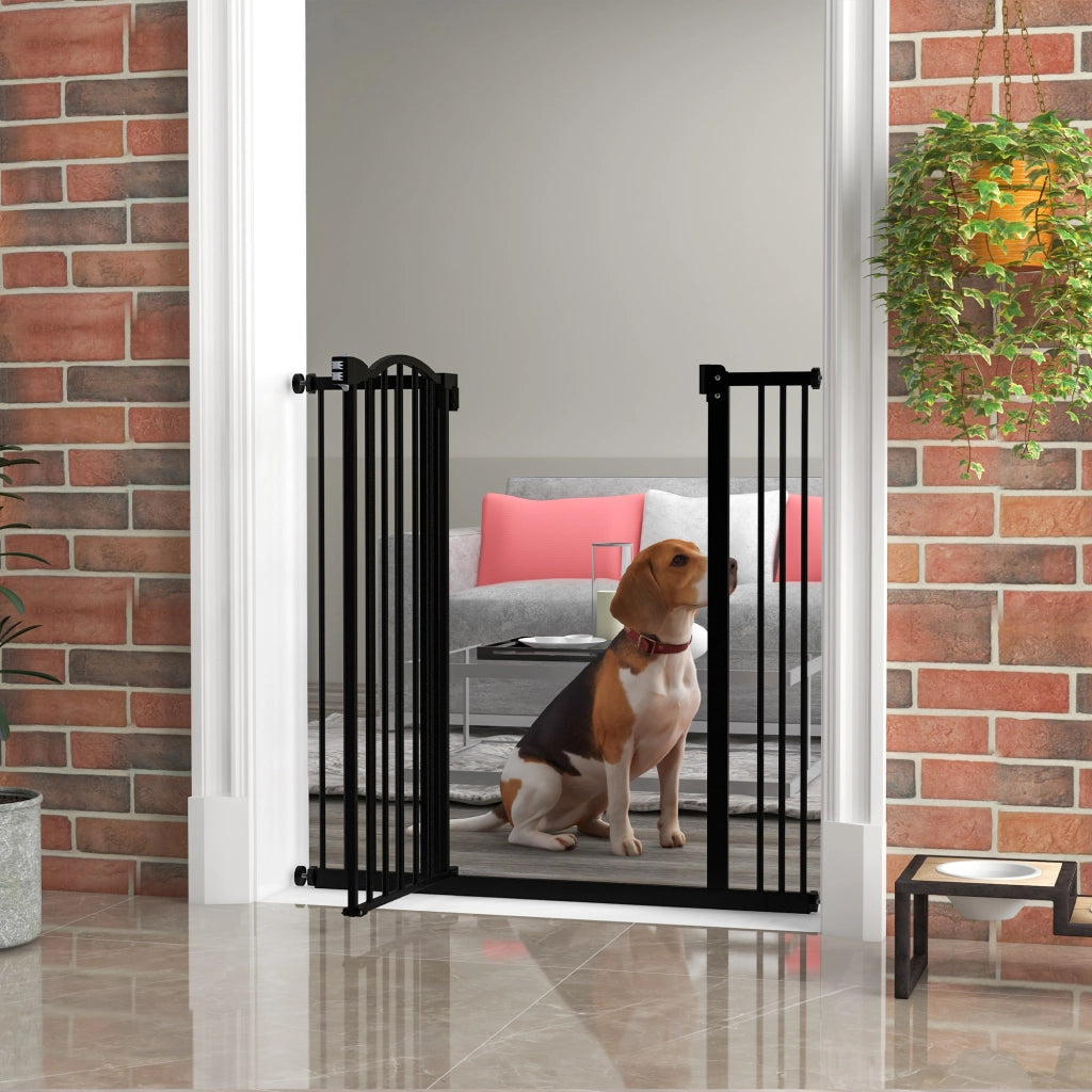 Barriera di Sicurezza per Cani con Larghezza Regolabile 76-104 cm ¨C Minimal ¨C Nero
