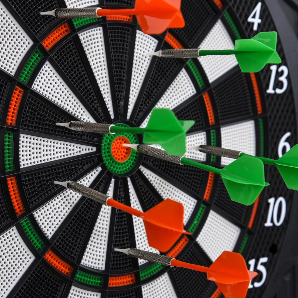 Bersaglio da Dardo Elettronico ¨C Minimal ¨C LED, 12 Dardi, 27 Giochi