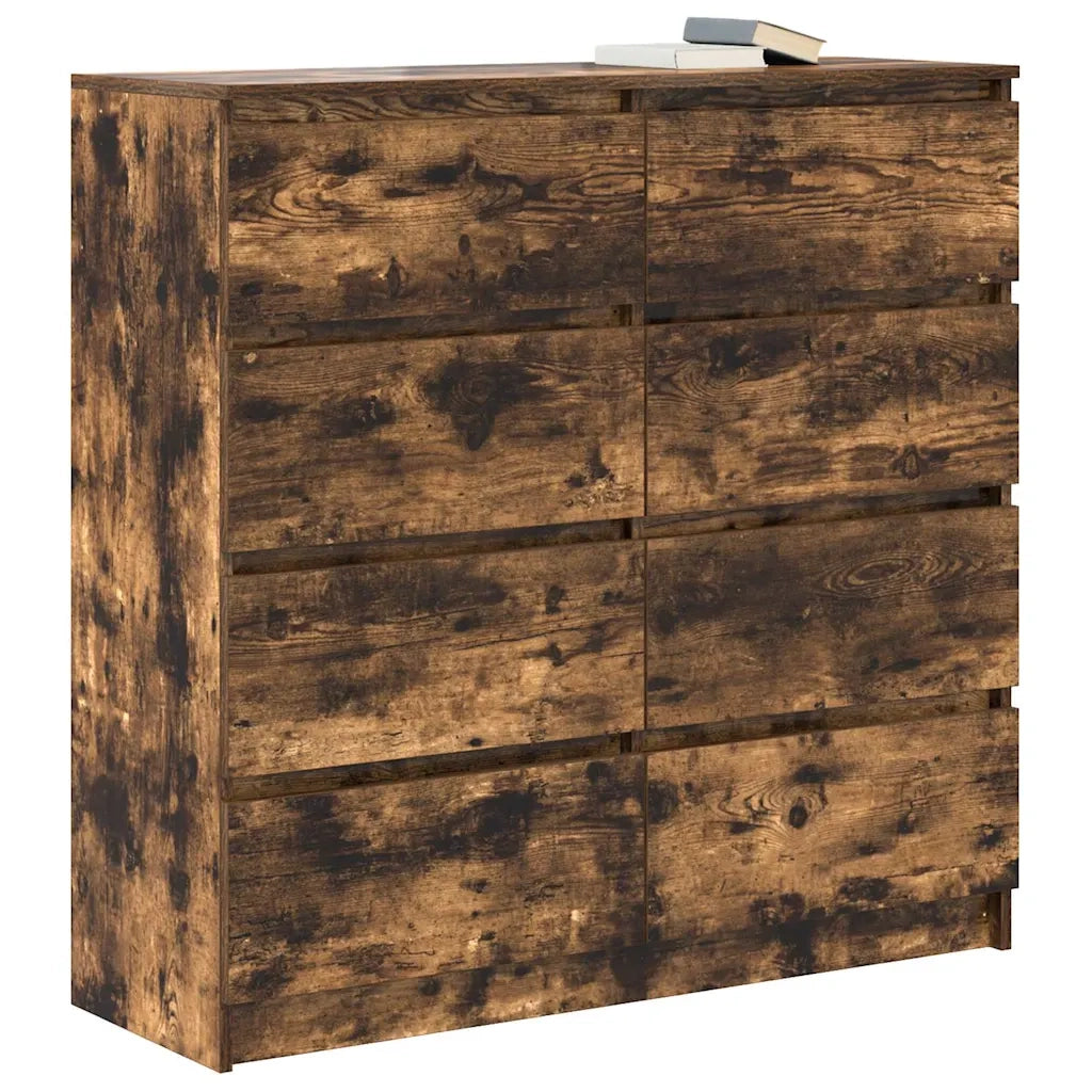 Credenza Rovere Fumo 100x35x99 cm in Legno Multistrato 3328493