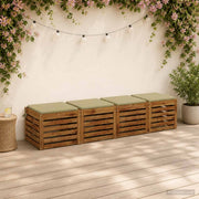 Cuscini per Sedia in 4 Pezzi SOEST 4 pz 100% Poliestere 944499