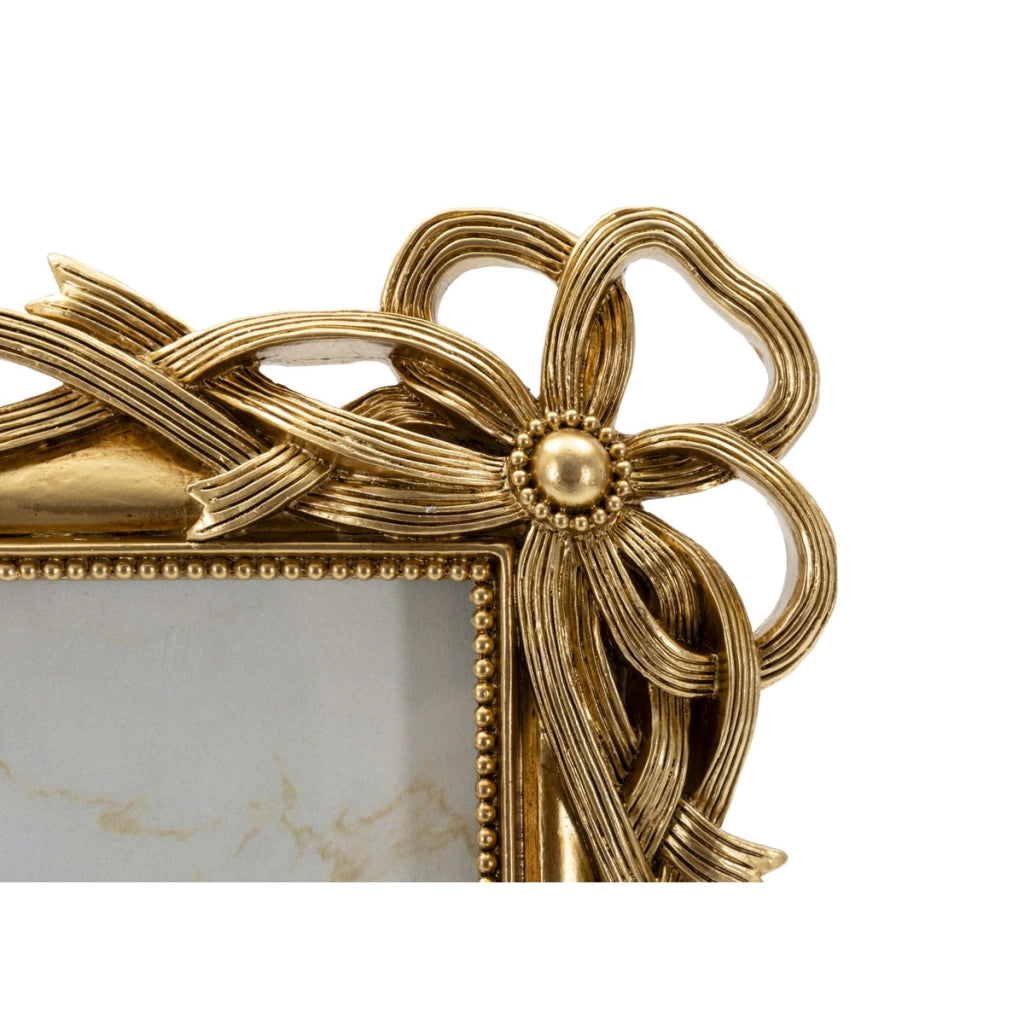 Cornice portafoto Knot oro con decoro a nodi 15x20 cm