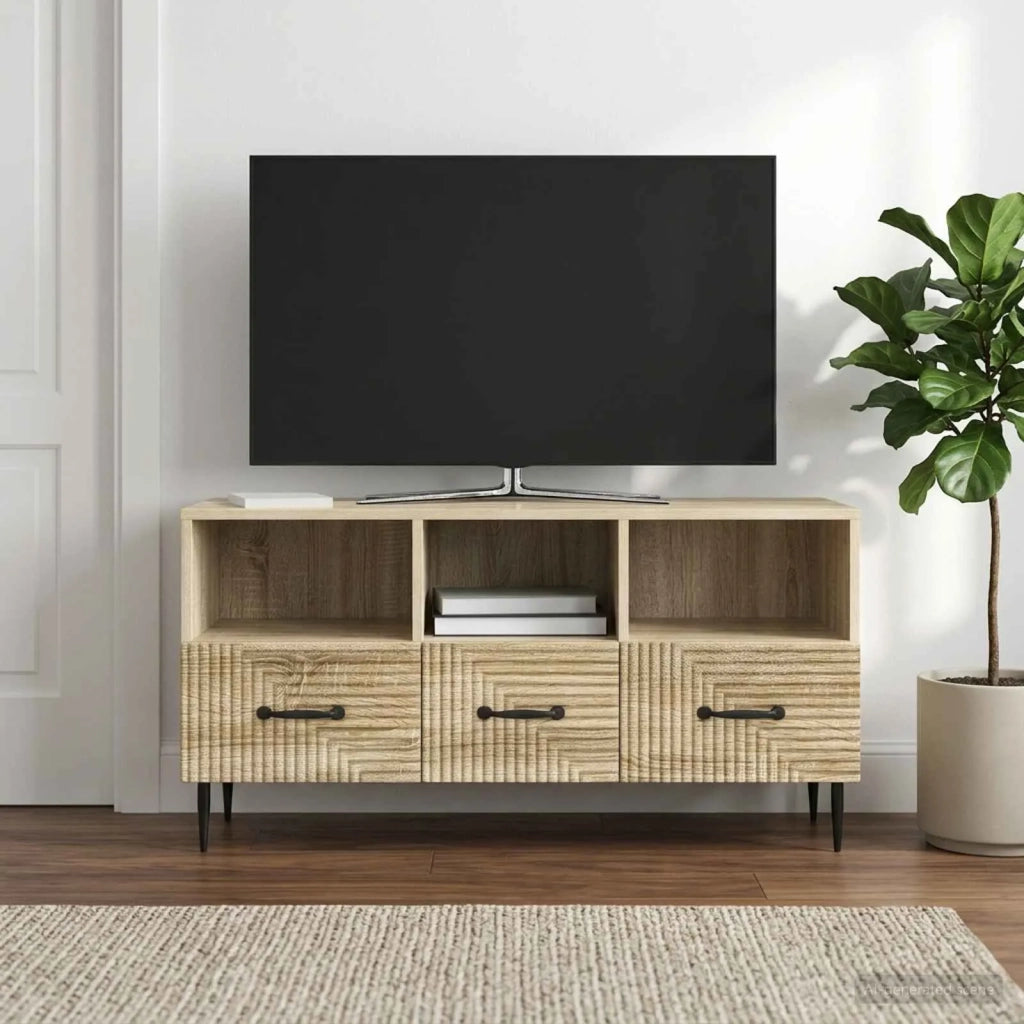Mobile TV Rovere Sonoma 102 x 34,5 x 50 cm Legno ingegnerizzato 894907