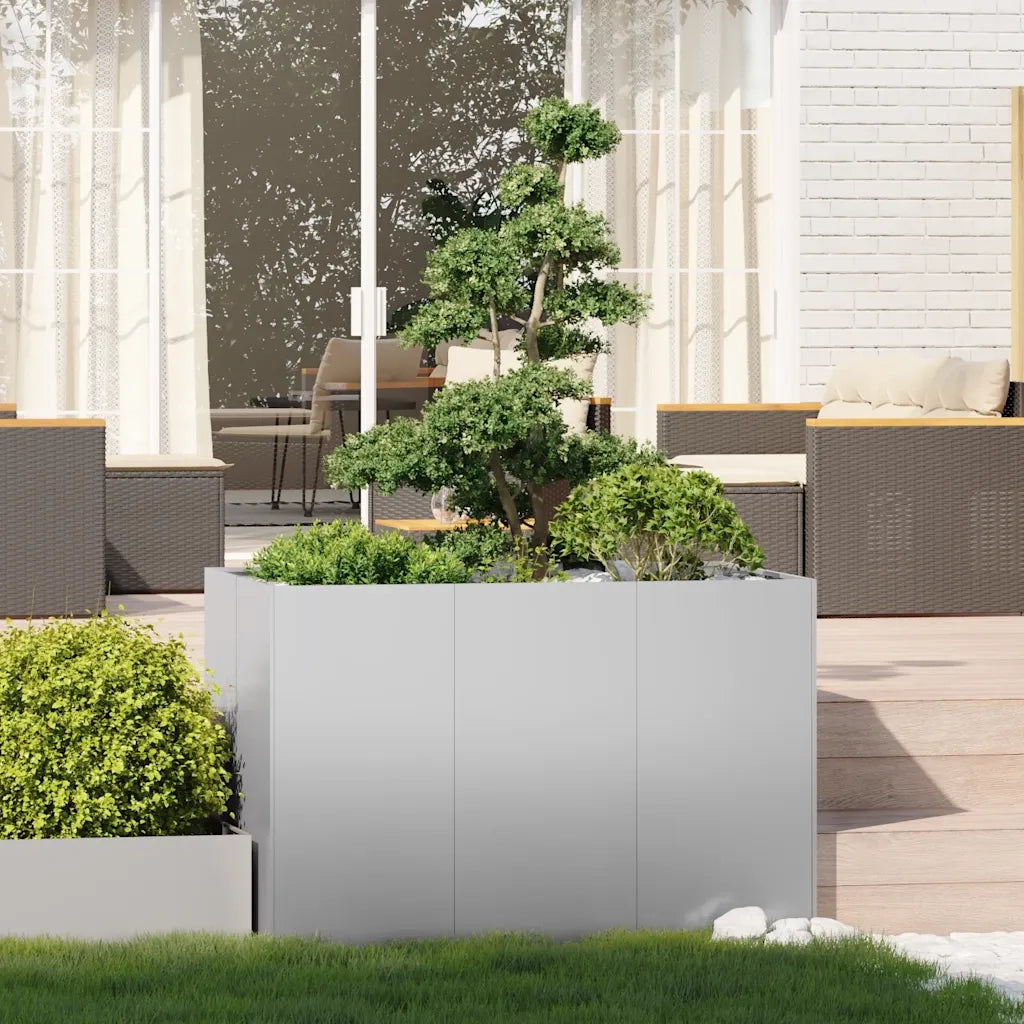 Fioriera 120x80x80 cm in Acciaio Zincato 860792