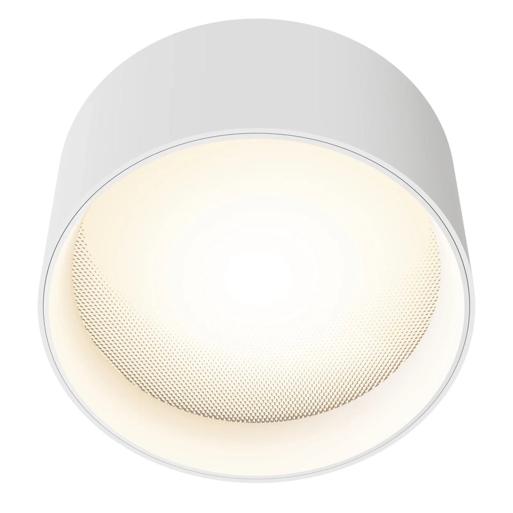 Maytoni Lampada da soffitto moderna Vega 1 luce LED integrato bianco alluminio