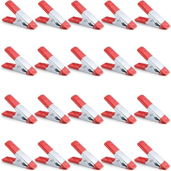 Set di viti a clip 5 cm heavy duty - Pacchetto da 20 viti metalliche per foto e sfondi, vele, campeggio, lavorazione del legno e modellismo