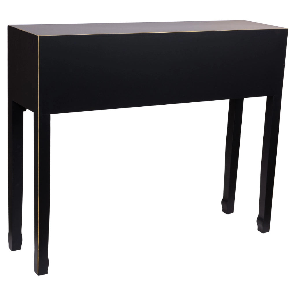 Mobile da ingresso in legno con 3 cassetti 95x26x78