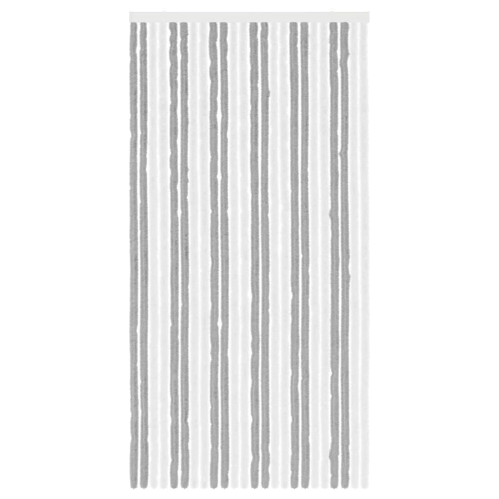Tenda per insetti in chenille Grigio e Bianco 100 x 200 cm 42034457