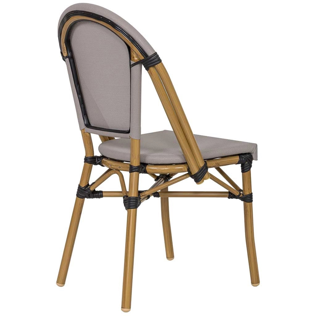 Chaise longue in alluminio grigio e ruggine sintetico 46x58x89 cm