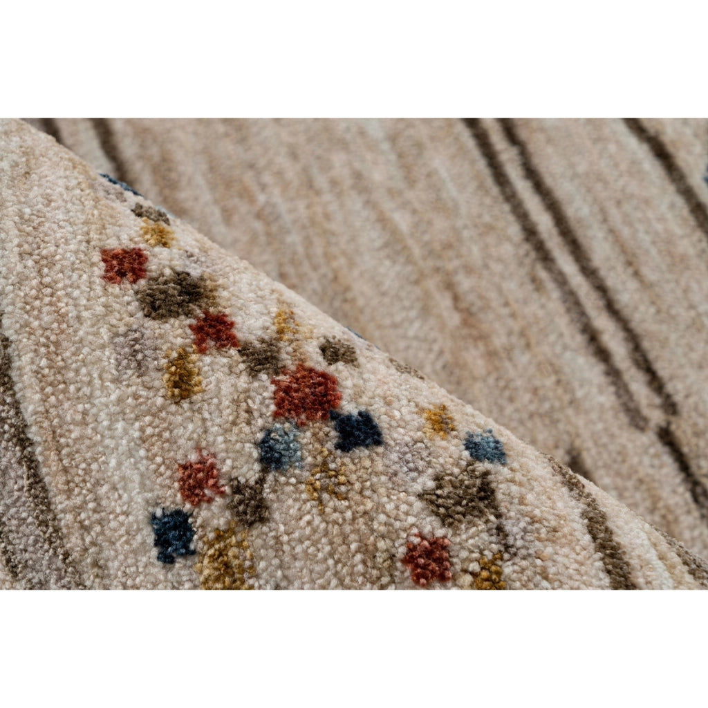 Tappeto di design Jaka in poliestere e cotone multicolore