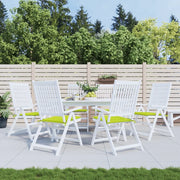 Cuscini per Sedia 6 pz Verde Brillante 50x50x3cm Tessuto Oxford 314064
