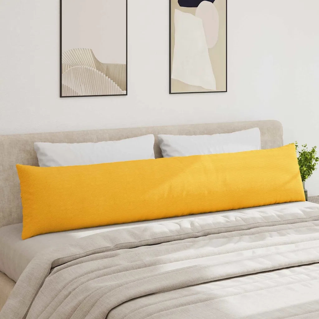 Cuscini da Divano 2 pz | Cuscini per sedie Giallo Chiaro 200 x 40 cm