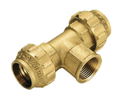 RACCORDO IN OTTONE A TEE FEMMINA ø25X3/4Xø25   TIEMME RACCORDERIE SPA