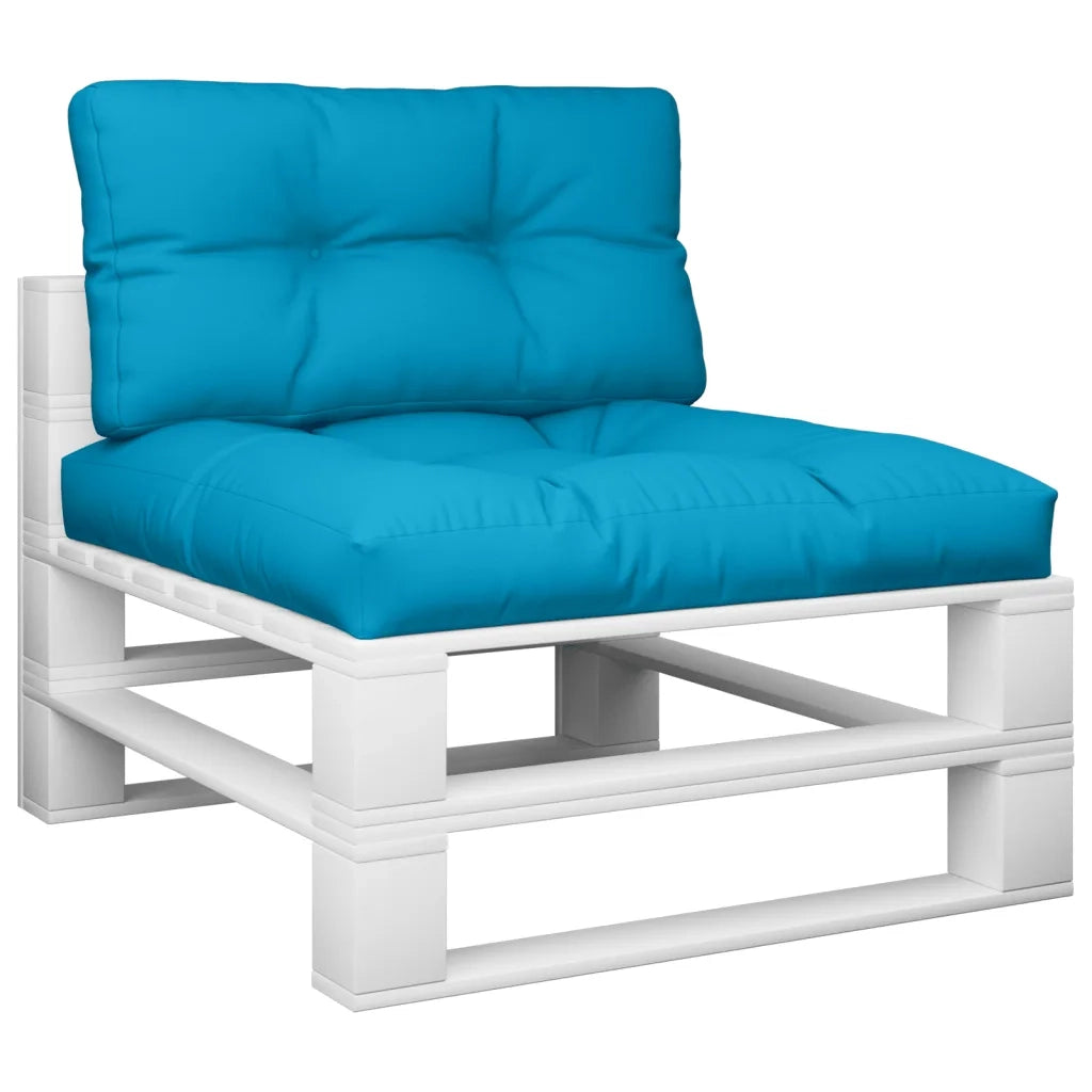 Cuscini per Pallet 2 pz | Cuscini per sedie Blu in Tessuto