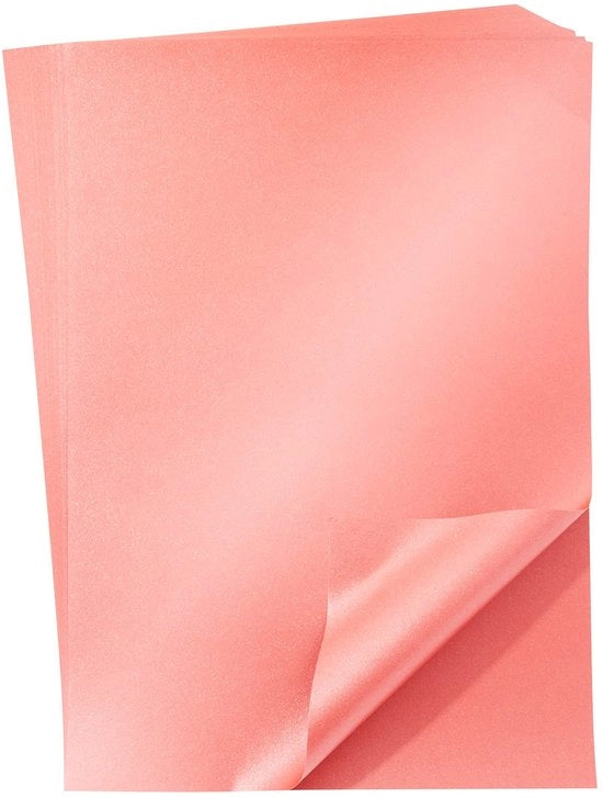 Papier Shimmer 50-Pack - Formato A4 - Doppio 120 g/m² - Parello Metallic - Per Artigianato - Compatibile con Stampanti - Papier Creativo