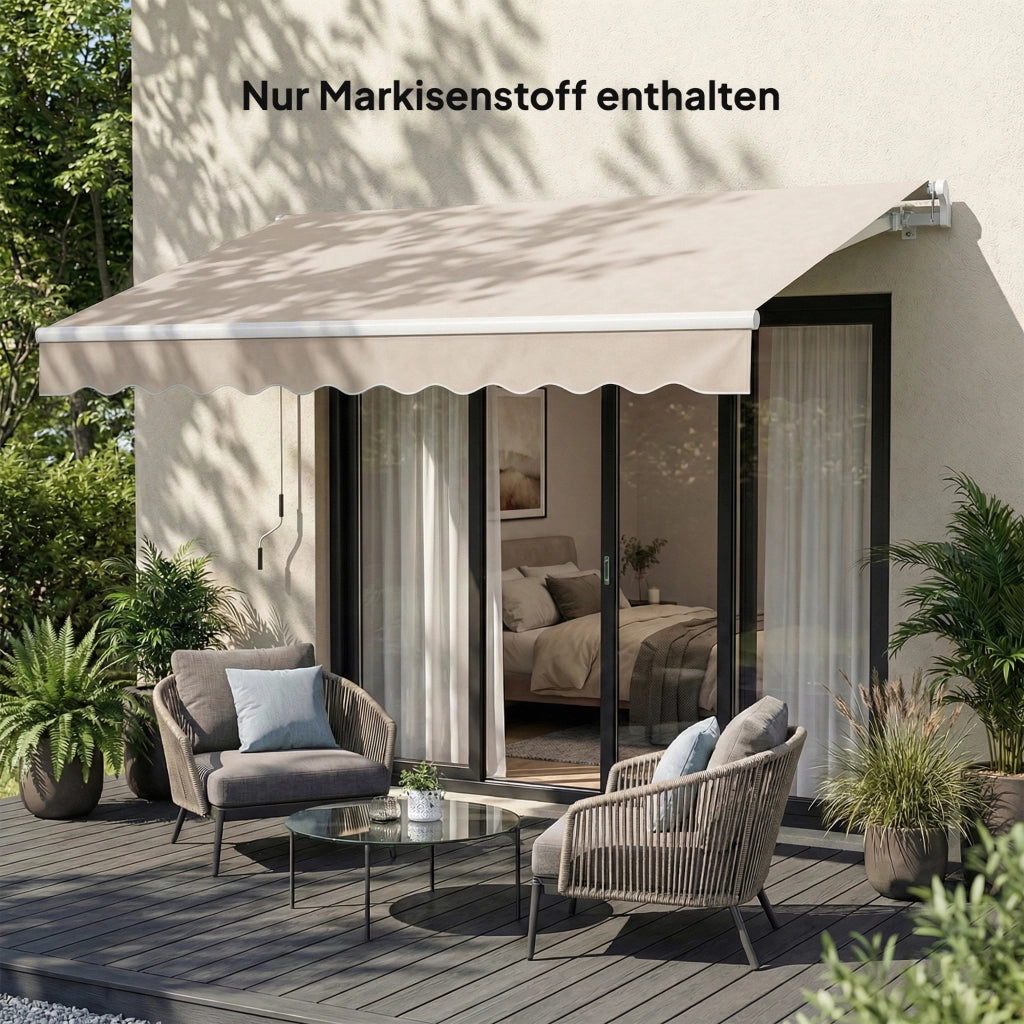 Telo Copertura Tenda da Giardino ¨C zephmum ¨C 3.5x2.5m UPF50+ Cremewei?