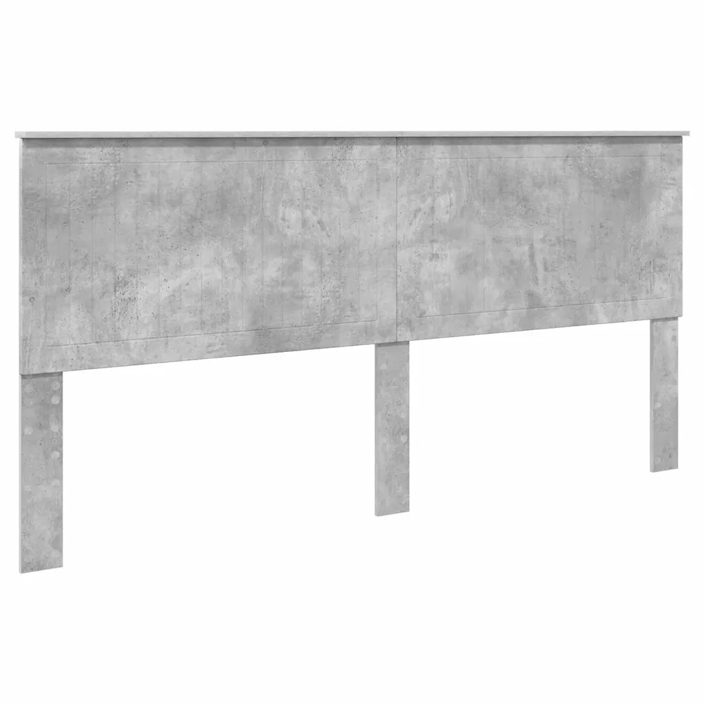 Testiera-Testata-Testiera Decorativa Grigio cemento 200 cm Legno multistrato 391538