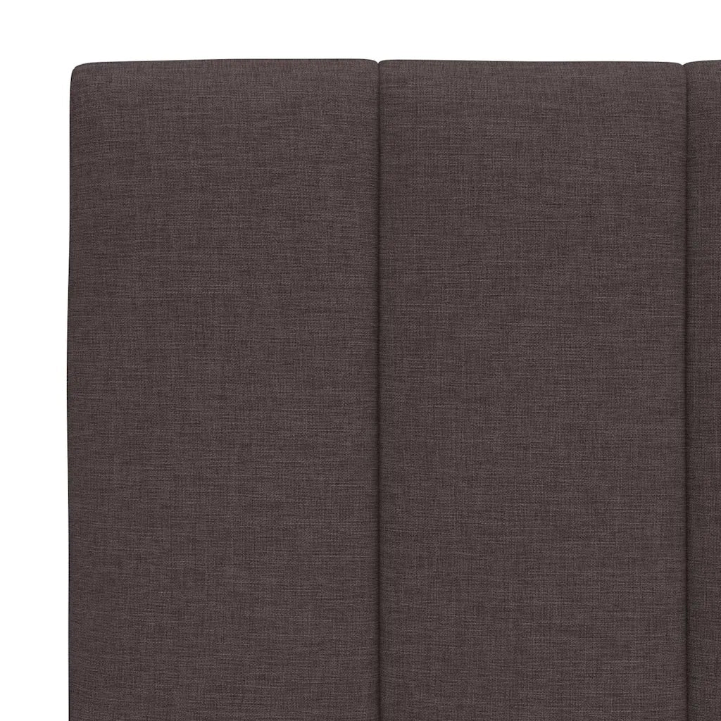 Cuscino Testiera Hanko Marrone Scuro 100 cm in Tessuto 4019152