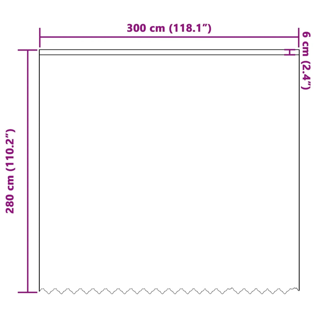 Tenda in Pizzo con tende Bianco 280 x 300 cm Poliestere