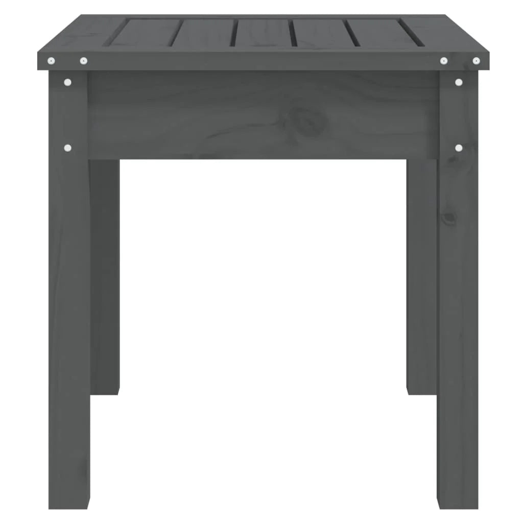 Panca da giardino mobili da esterno per patio terrazza 50 x 44 x 45 cm legno massello di pino grigio 02_0011734