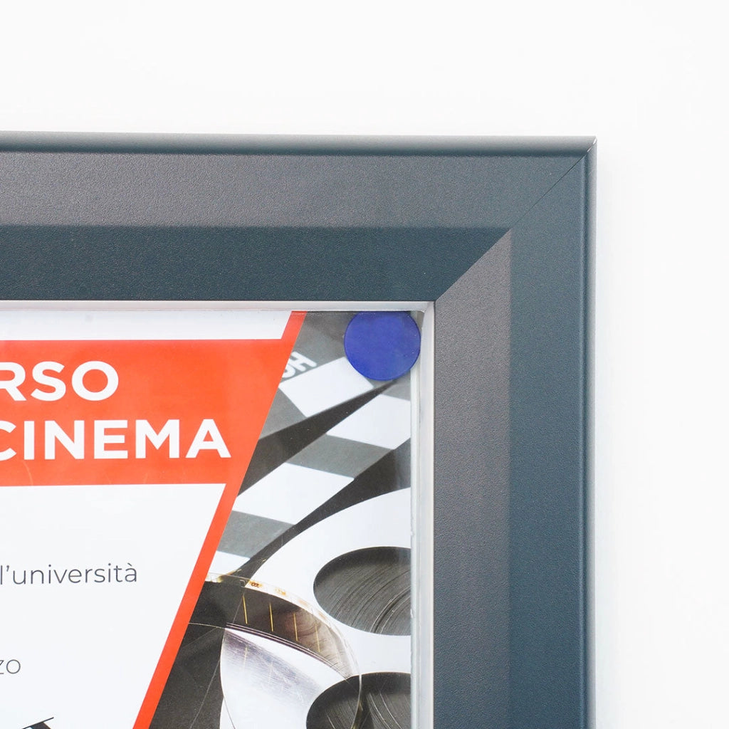 Bacheca da Esterno con Apertura a Ribalta 80,5x76x4,7 cm in Alluminio Grigio Antracite