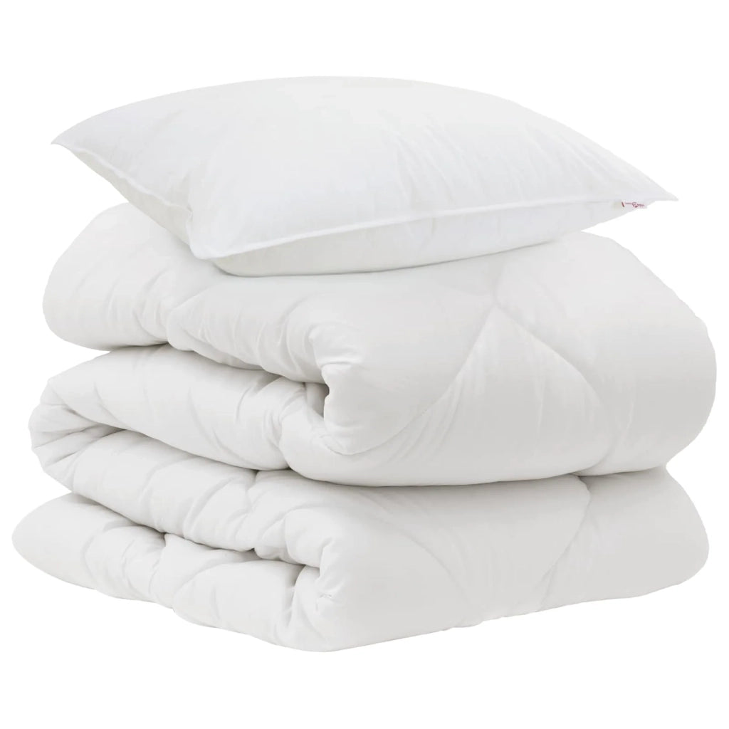 Piumone con cuscino 2 pcs Bianco Microfibra 3376703