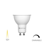 Lampadina LED Dicroica Narrow Dimmable GU10 7W 15º CRI>80 2700K 400lm Triac Dimmable Colore Bianco - Beneito & Faure Retrofit Series