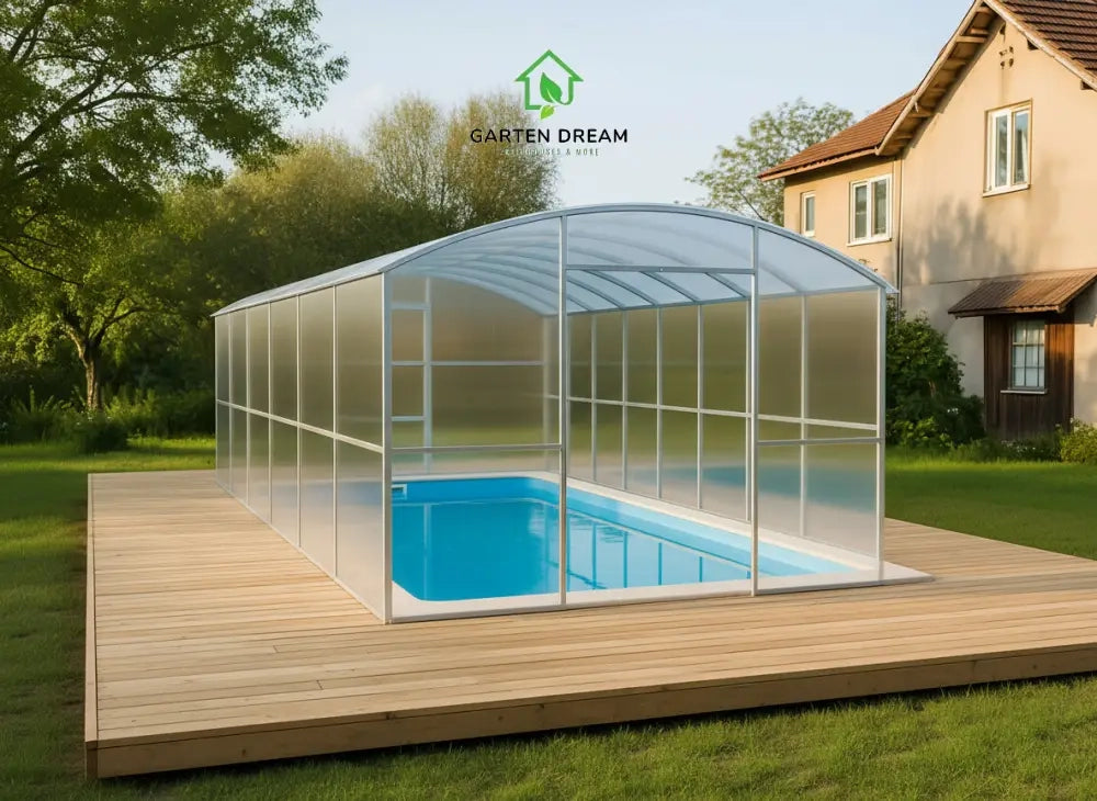 Copertura per Piscina Garten Dream LAGUNA 3x6 m con Policarbonato 6 mm