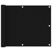 Paravento per balcone 75 x 400 cm tessuto oxford nero 02_0010271