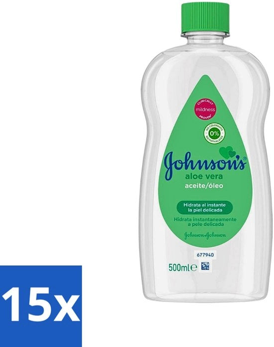15 x Balsamo per Bambini Aloe Vera per Pelli Sensibili - 500 ml - Balsamo per Pelli Sensibili - Aloe Vera - Rimuovi Macchie di Latte - Olio Idratante