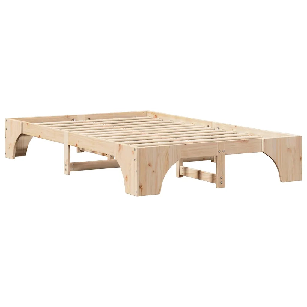 Struttura del letto Naturale 135 x 190 cm Pino massello
