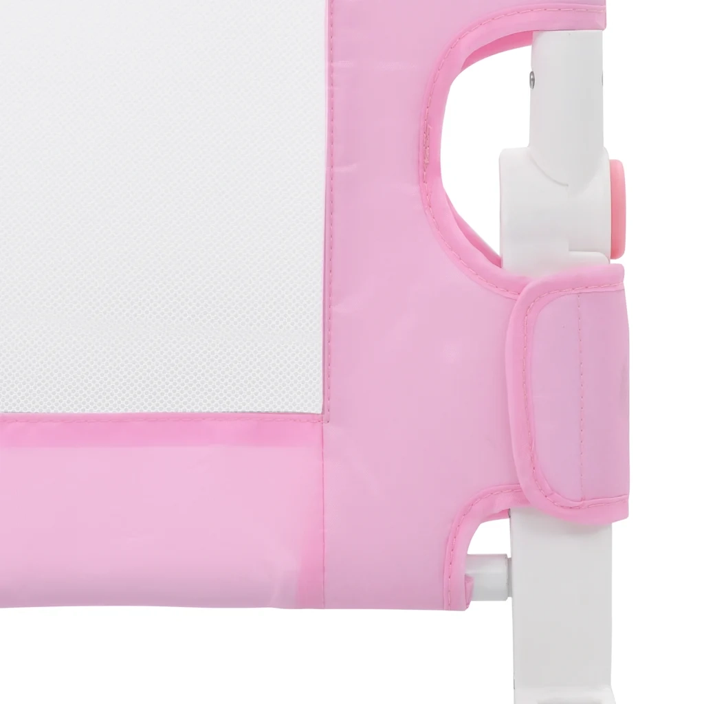 Sponde Letto di Sicurezza per Bambini Rosa 180x42cm Poliestere CFW5240796