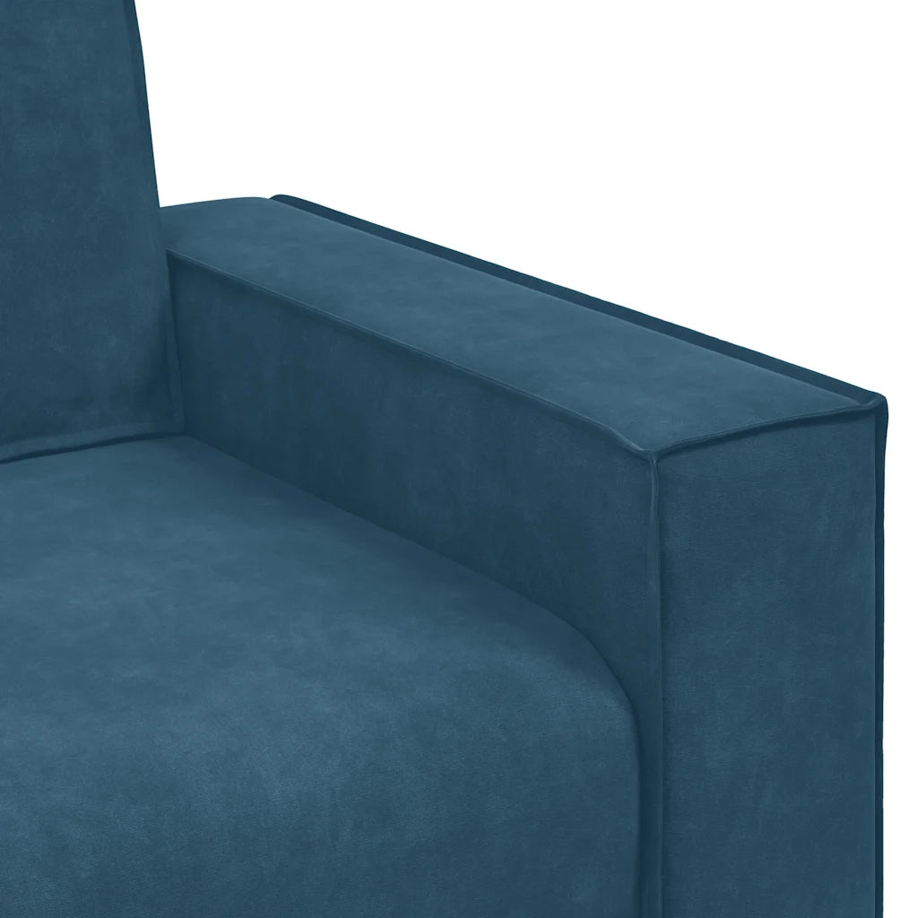 Divano | Divano da soggiorno | Sofa a 2 Posti Blu 180x78x84 cm in Velluto