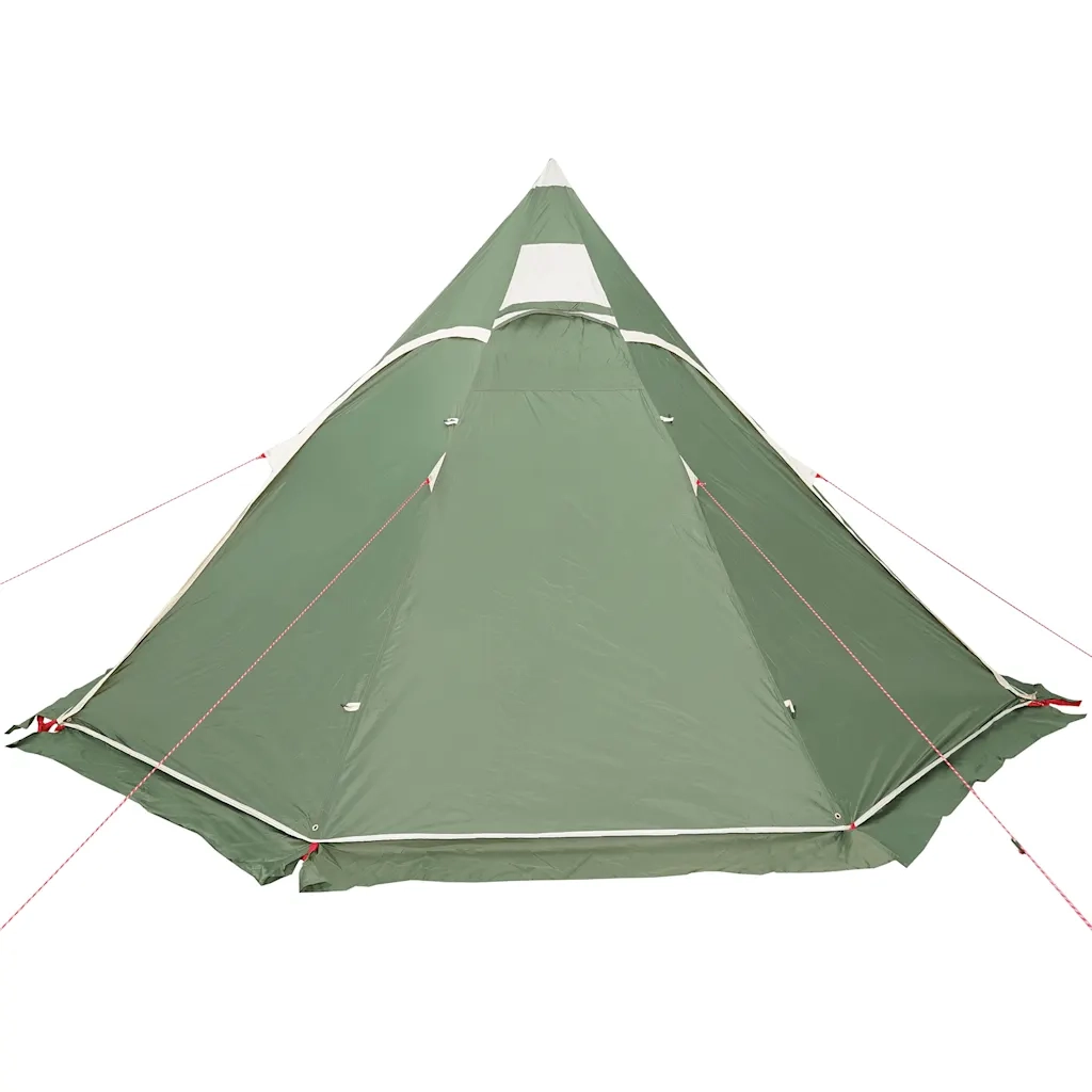 Tenda da Campeggio Tipi per 5 Persone-Tenda per Famiglie Verde Impermeabile