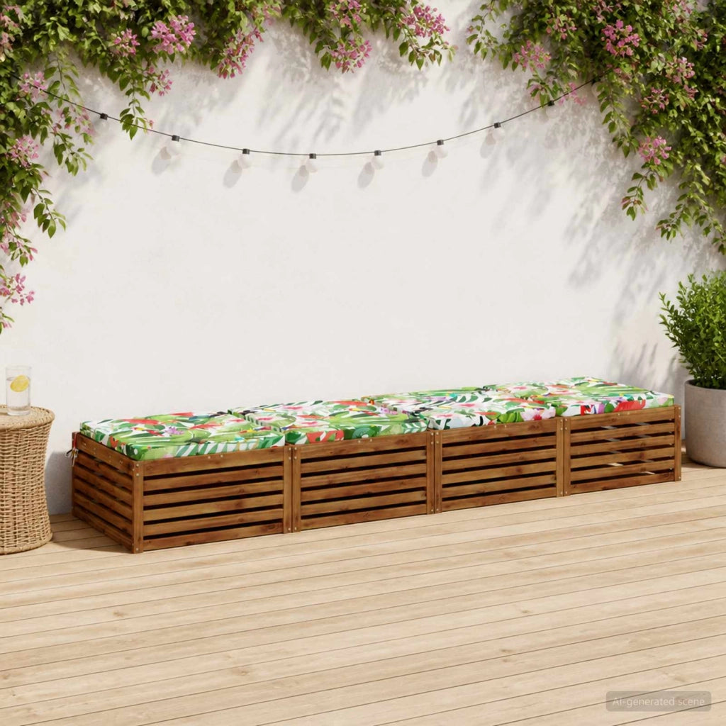 Cuscini per Sedia in 4 Pezzi SOEST 4 pz 100% Poliestere 944680