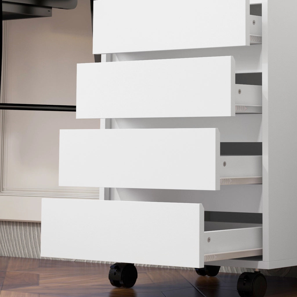 Scrivania con cassetti ¨C zephmum ¨C Bianco 46x40x65 cm