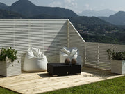 Pilastro per Frangivista DELUX e Recinzione Selenia Pino Laccato Colore Bianco cm. 9x9x100h pz 2