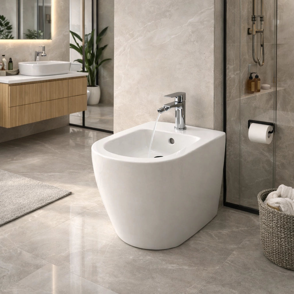 Rubinetto Bidet Cromato Monocomando con Bocca Orientabile 94001