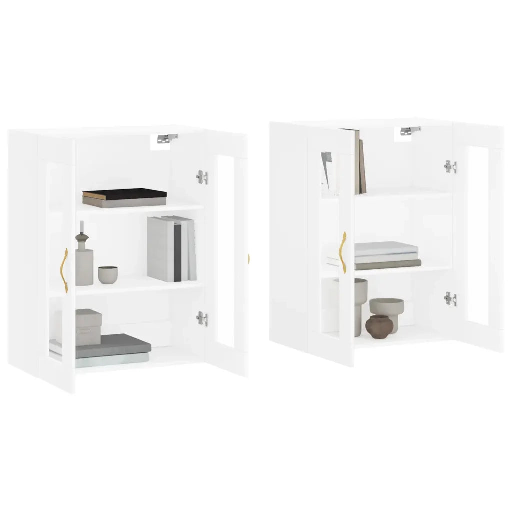 Armadietti a Parete 2 pz Bianchi in Legno Multistrato CFW6976322