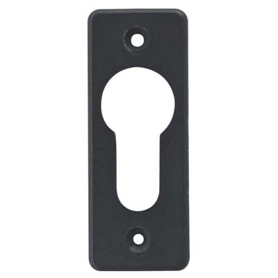 MOSTRINA RETTANGOLARE FORO SAGOMATO 06012 01 CISA - NYLON NERO MM 60X23- 5 pezzi